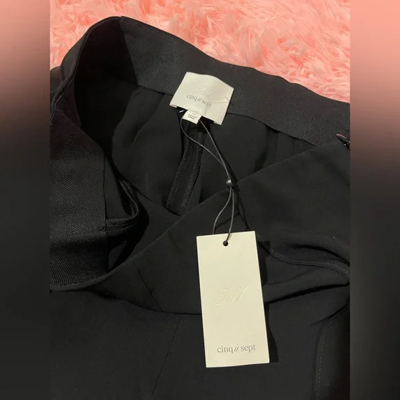 Cinq à Sept Billie Pants Black Tailored Flare Women’s Size 10 NWT MSRP $325